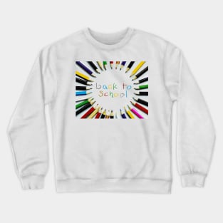 Back to school 2020 colouring pencils Crewneck Sweatshirt